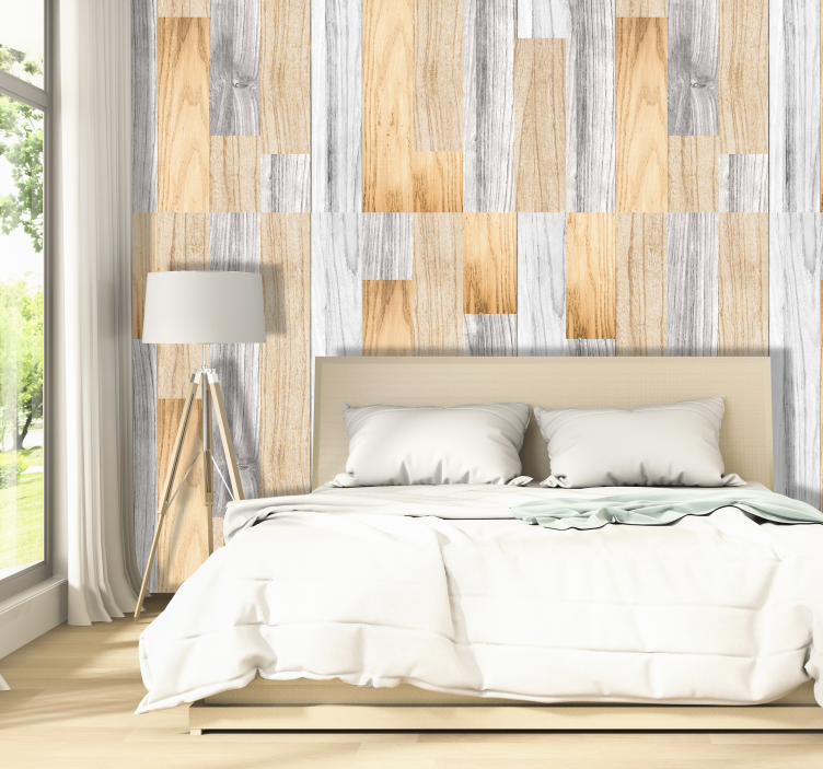 Effet de bois rustique en planches - TenStickers