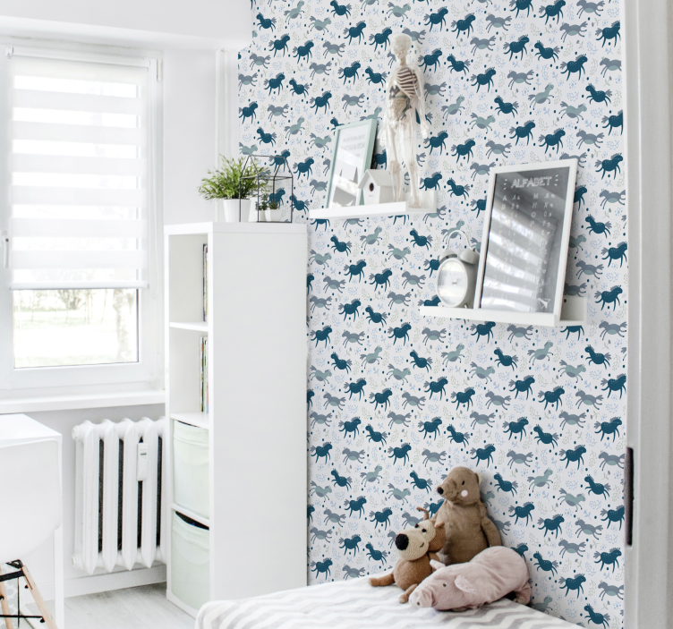 Papier peint animaux avec des chevaux subtils - TenStickers