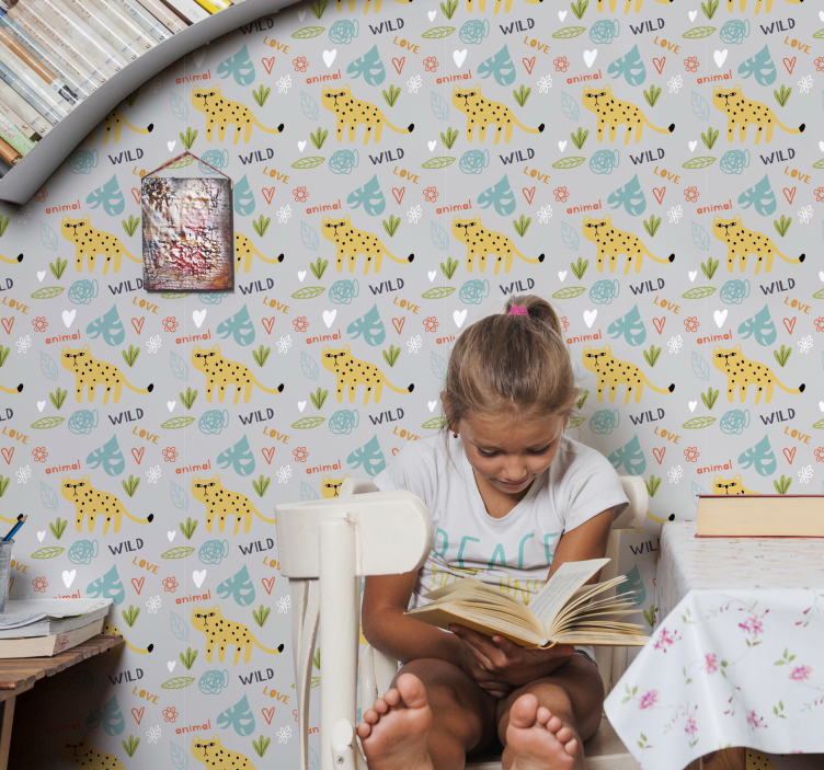 Papier peint animaux ensemble à motifs safari - TenStickers