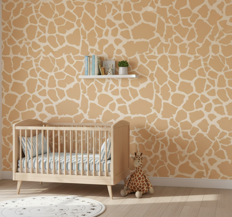 Papier peint animaux motif girafe - TenStickers
