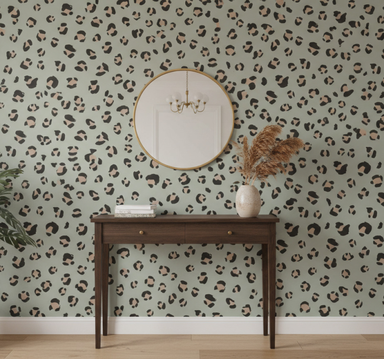 Papier peint animaux motif léopard aquarelle - TenStickers