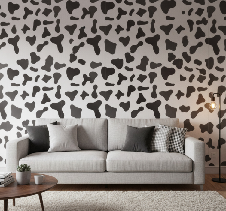 Papier peint animaux motif vache - TenStickers