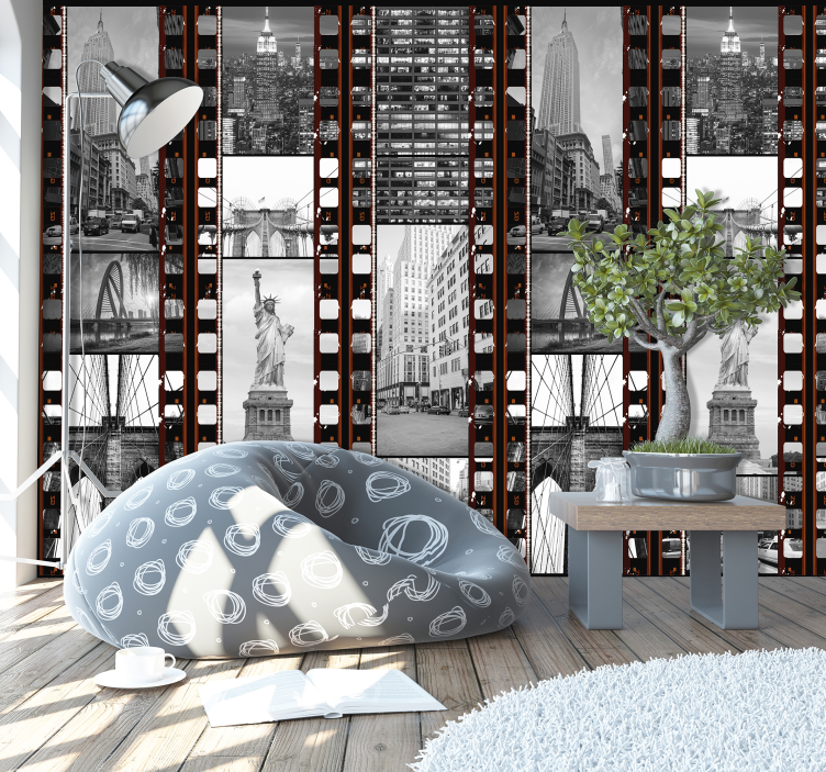 Papier peint art Collage New-York - TenStickers