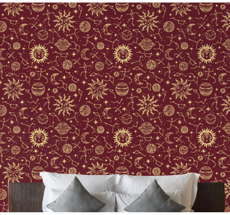 Papier peint art motifs célestes - TenStickers