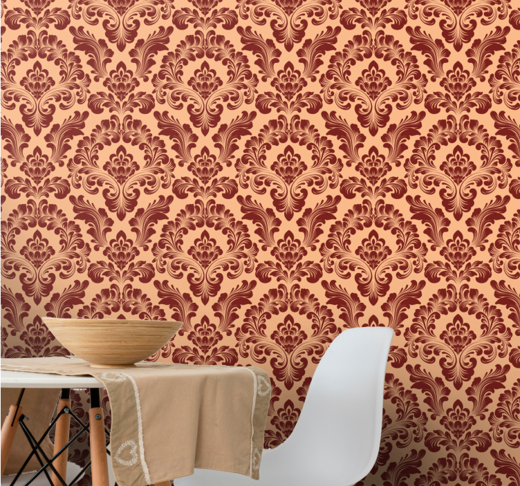 Papier peint baroque style vintage orné - TenStickers