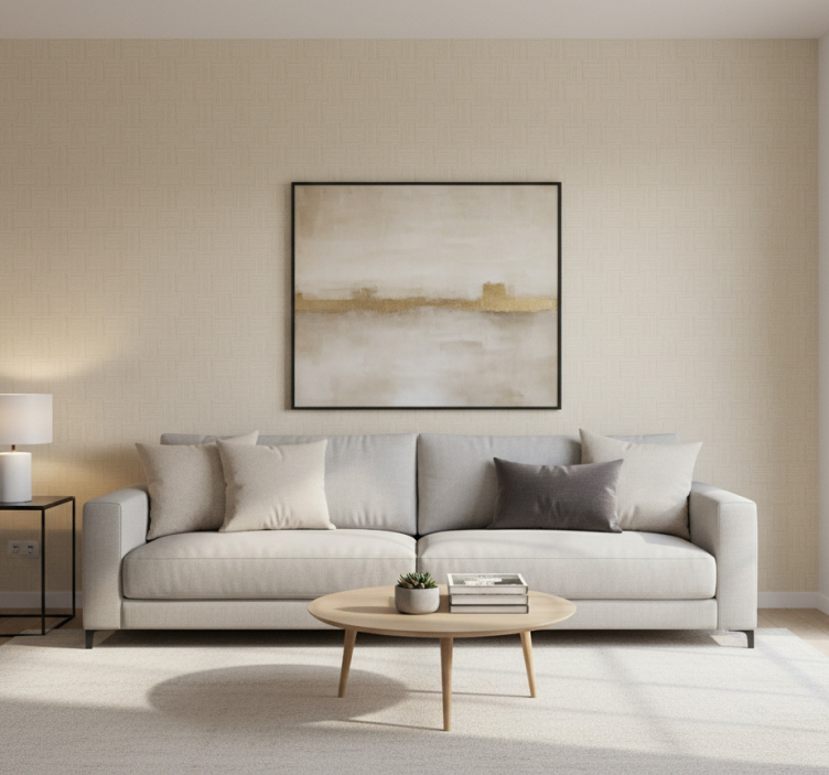 Papier peint beige texture unie - TenStickers