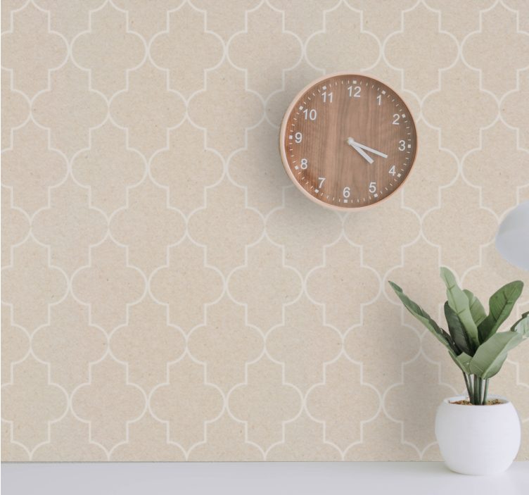 Papier peint chambre adulte motif beige élégant - TenStickers