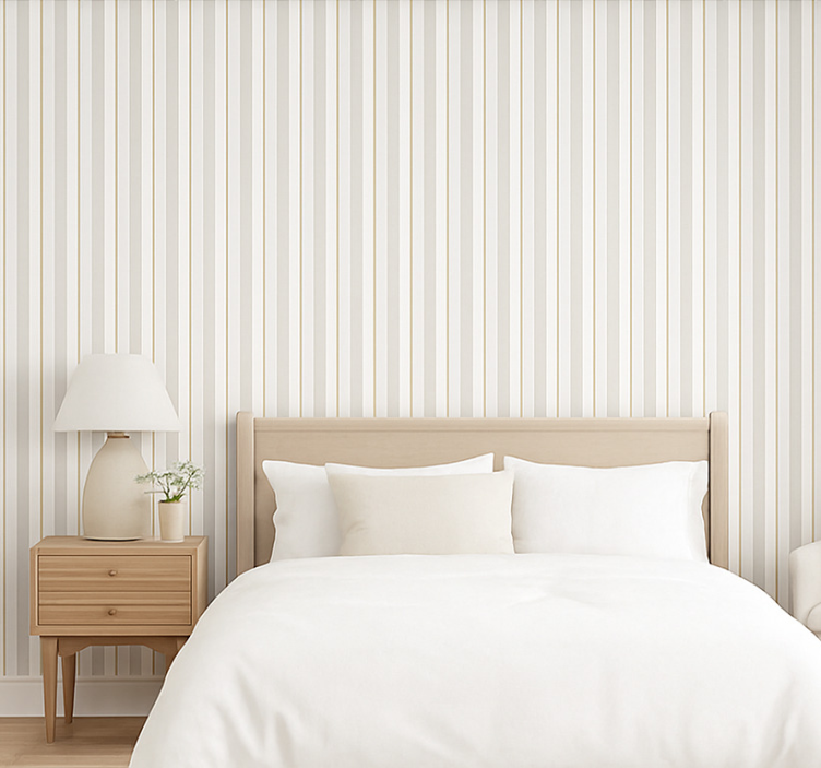 Papier peint chambre adulte aquarelle grise - TenStickers