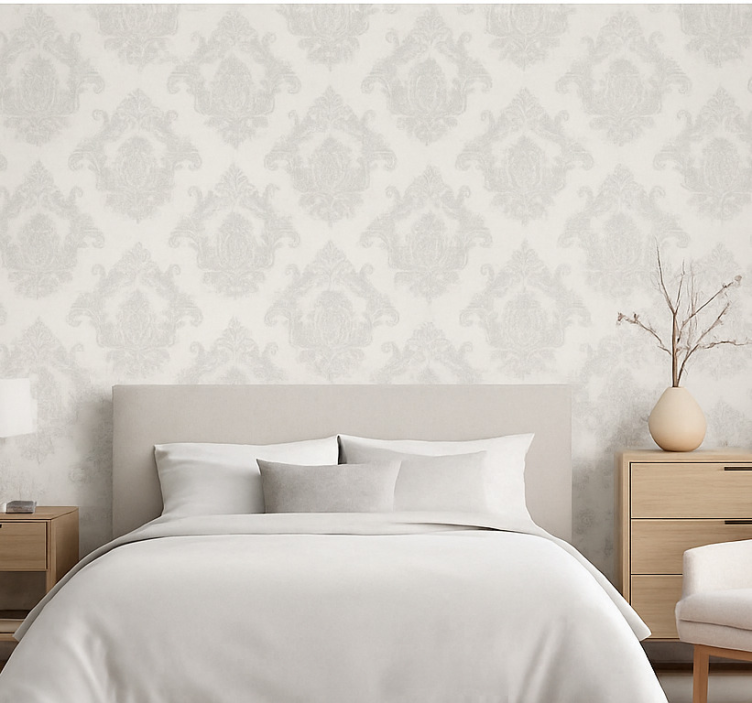 Papier peint chambre adulte gris moderne - TenStickers