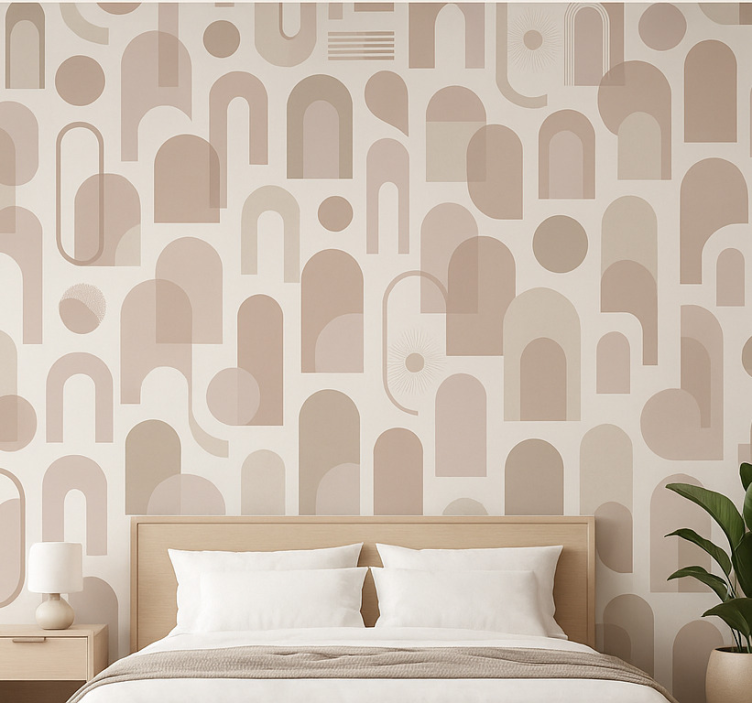 Papier peint chambre adulte motif moderne - TenStickers