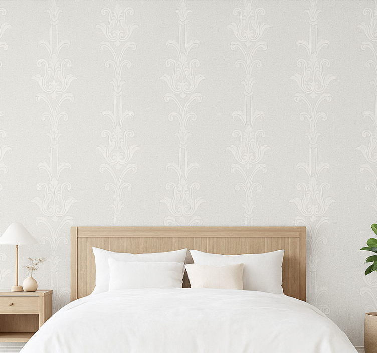 Papier peint chambre adulte panneau blanc - TenStickers