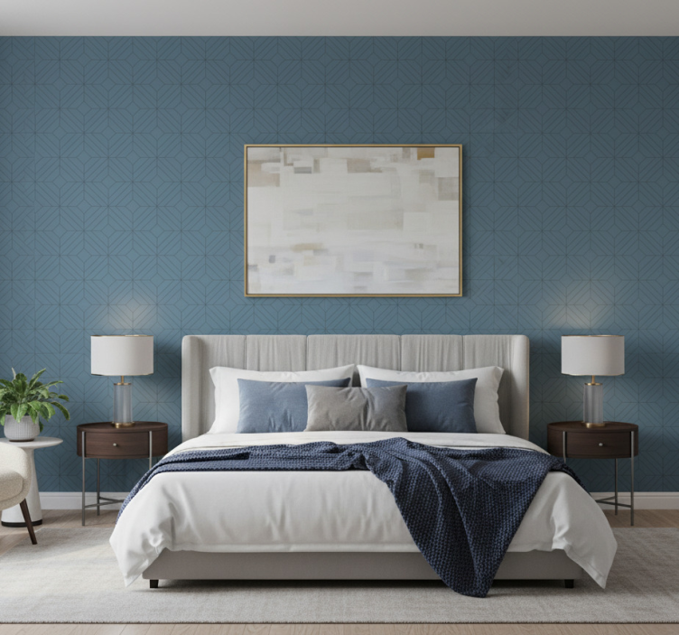 Papier peint chambre adulte texture géométrique - TenStickers