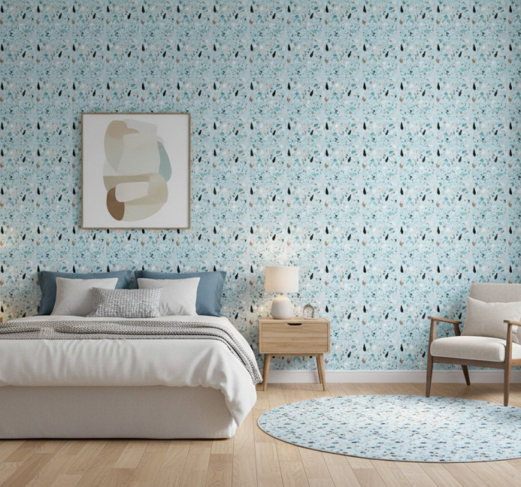 Papier peint chambre design style terrazzo - TenStickers
