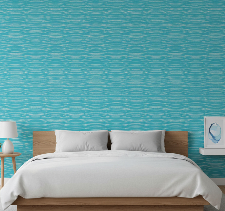 Papier peint chambre eau de mer naturelle - TenStickers