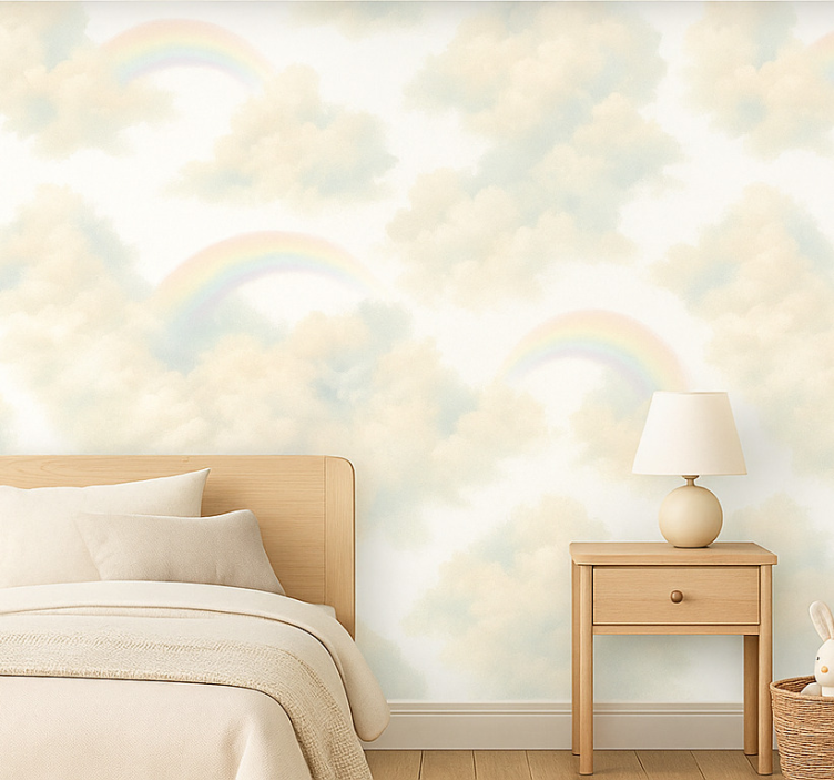 Papier peint chambre enfant ciel coloré - TenStickers