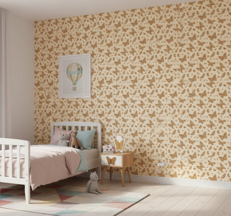 Papier peint chambre enfant motif papillon - TenStickers