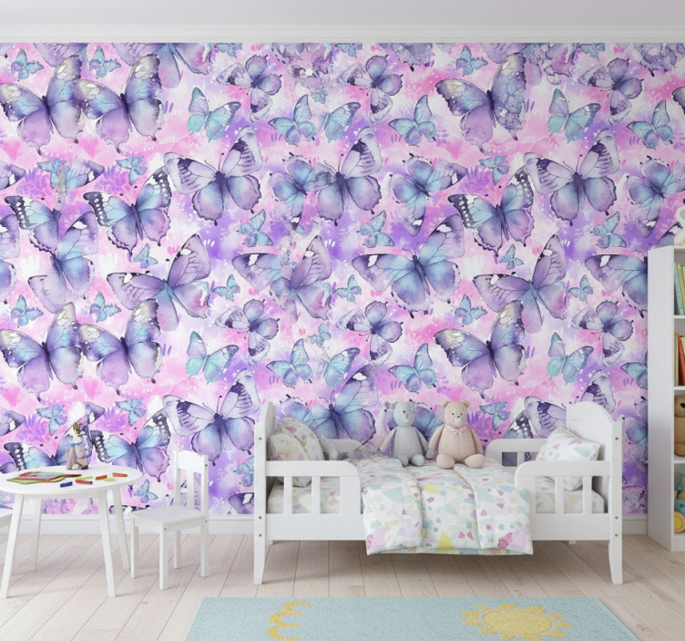 Papier peint chambre enfant style éclaboussure - TenStickers