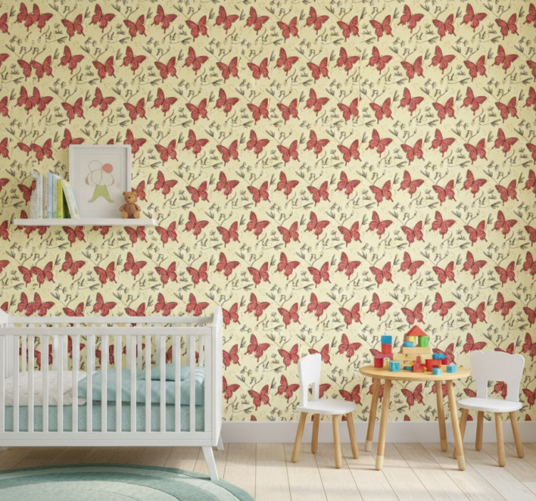 Papier peint chambre enfant style jardin - TenStickers