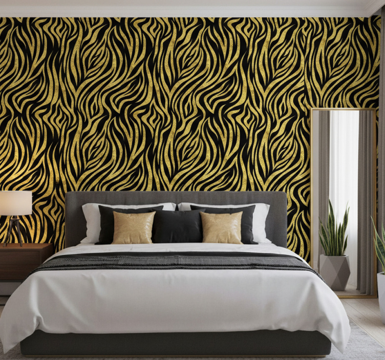 Papier peint chambre motif vagues audacieuses - TenStickers