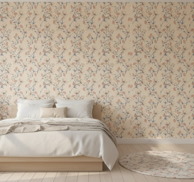 Papier peint chambre rangée paradisiaque - TenStickers