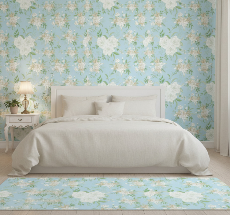 Papier peint chambre style floral sauvage grandmillenial - TenStickers