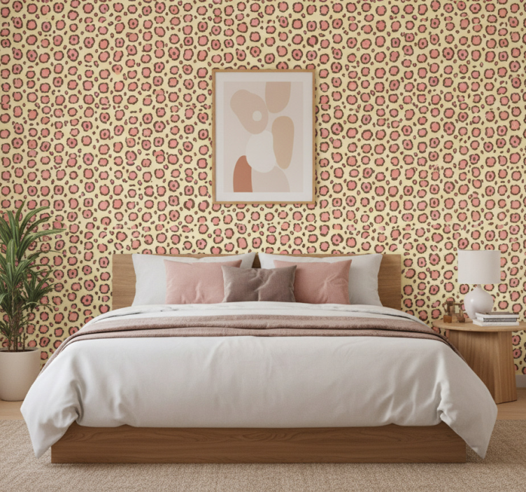 Papier peint chambre texture de fourrure de léopard - TenStickers