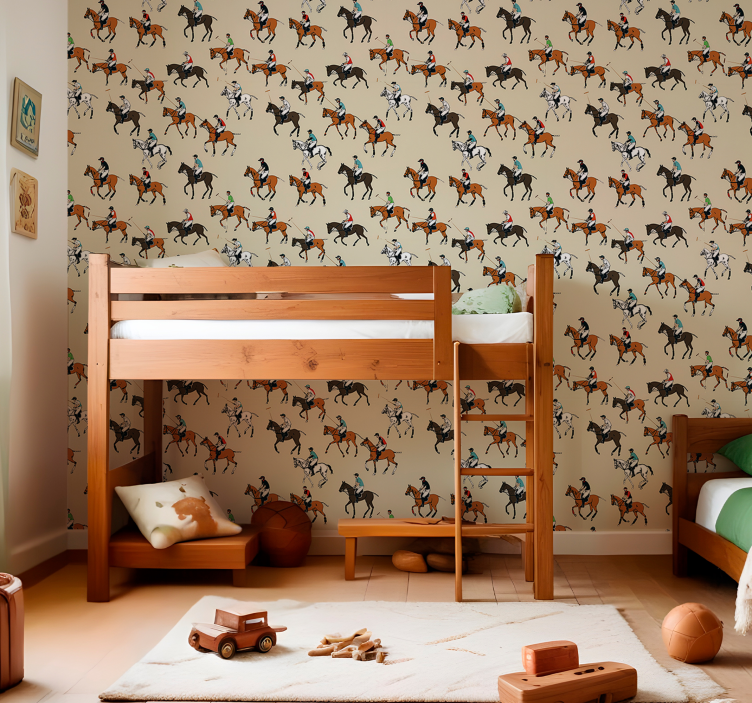 Papier peint chevaux thème de l'équitation - TenStickers