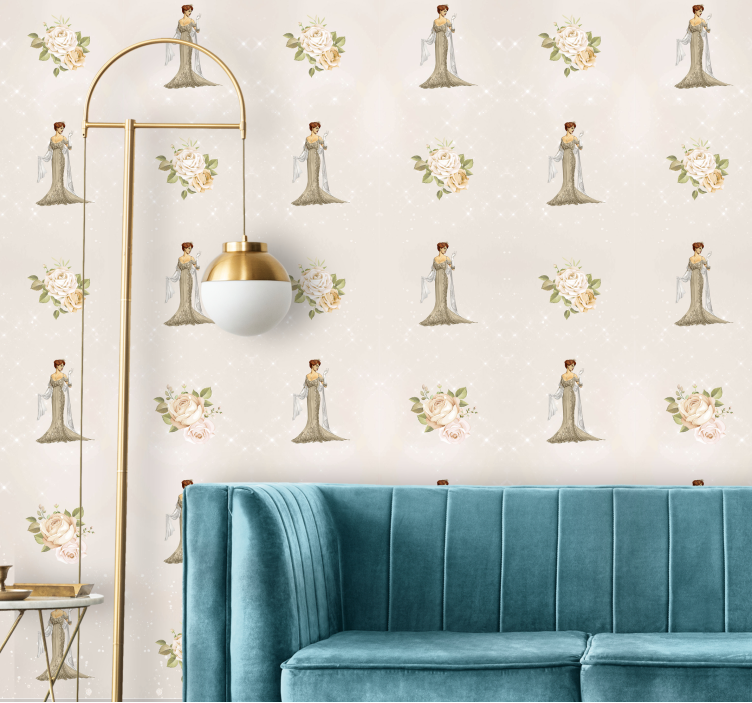 Papier peint classique motif belle époque - TenStickers
