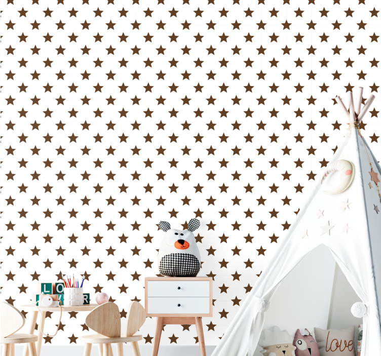 Papier peint étoiles zone peuplée d'étoiles - TenStickers