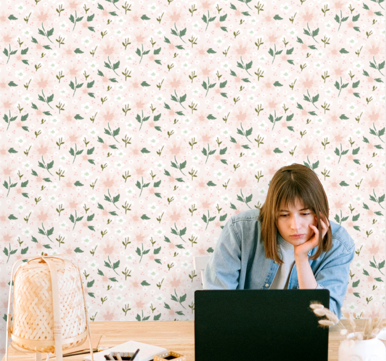 Papier peint floral délicatesse florale - TenStickers