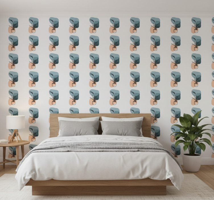 Papier peint floral design d'orchidées minimalistes - TenStickers