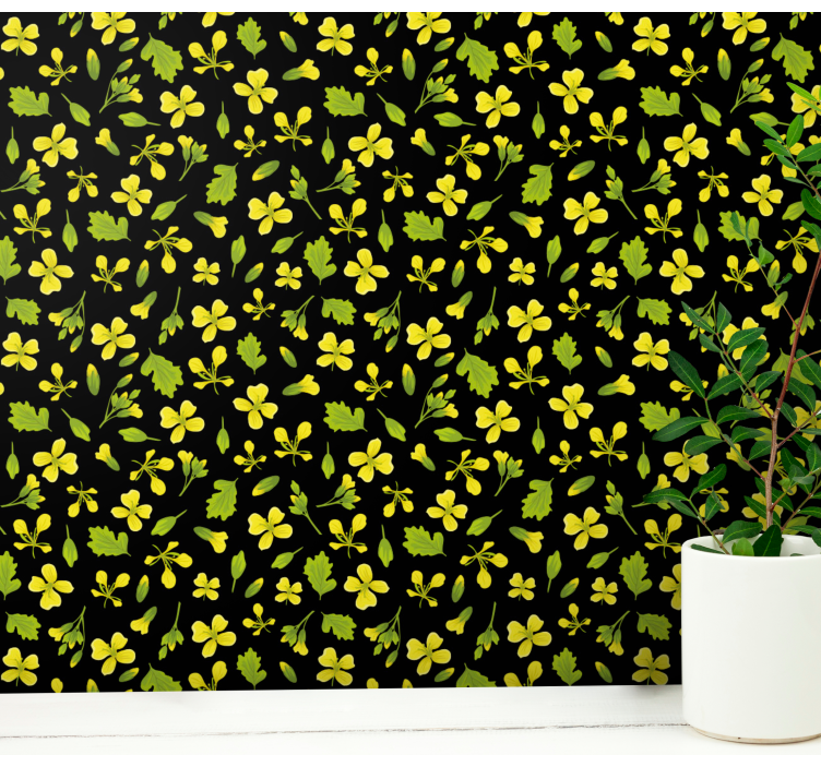 Papier peint floral fleur botanique - TenStickers