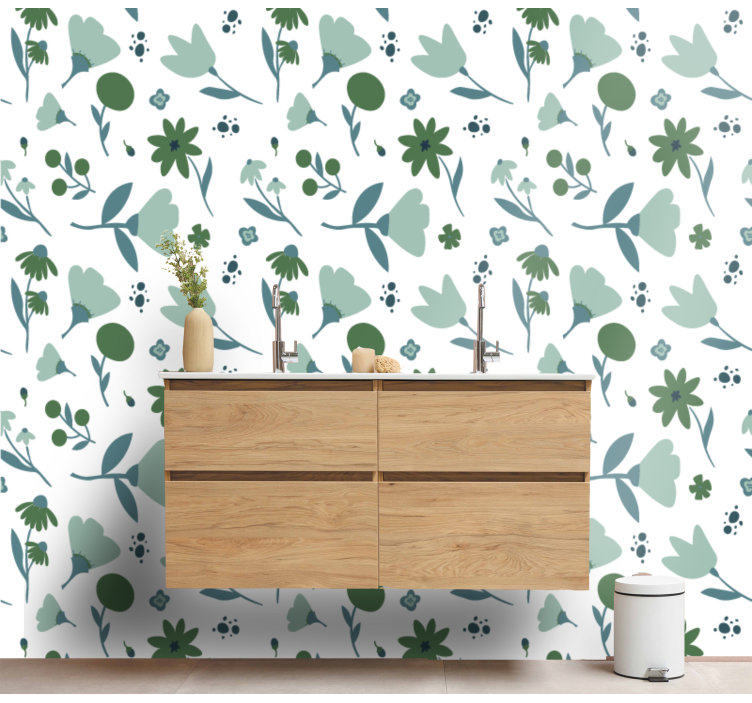 Papier peint floral floraison botanique - TenStickers