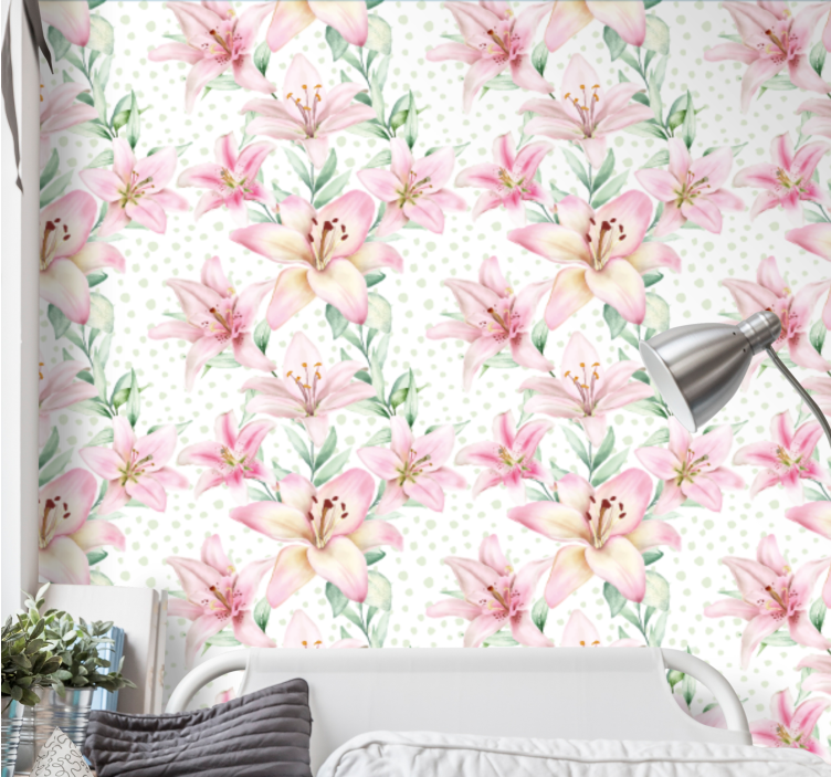 Papier peint floral symphonie florale - TenStickers