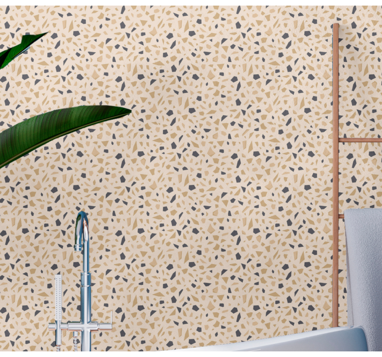 Papier peint géometrique motif de terrazzo - TenStickers