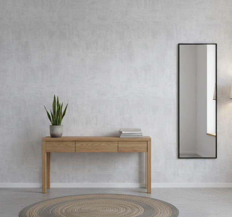 Papier peint imitation pierres béton gris clair - TenStickers