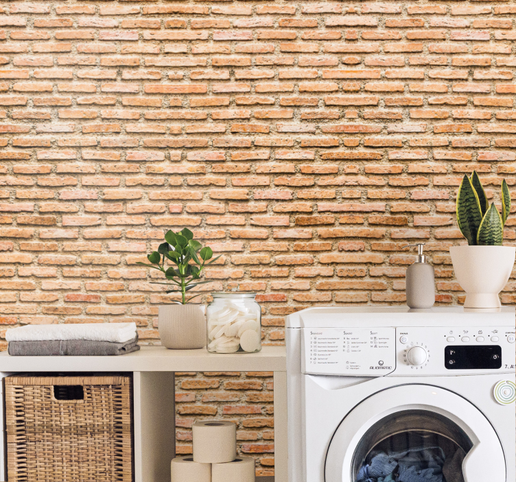 Papier peint imitation pierres motif texturé beige - TenStickers