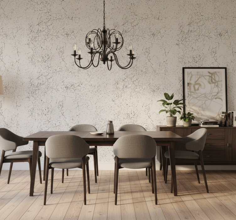 Papier peint marbre surface blanche fissurée - TenStickers