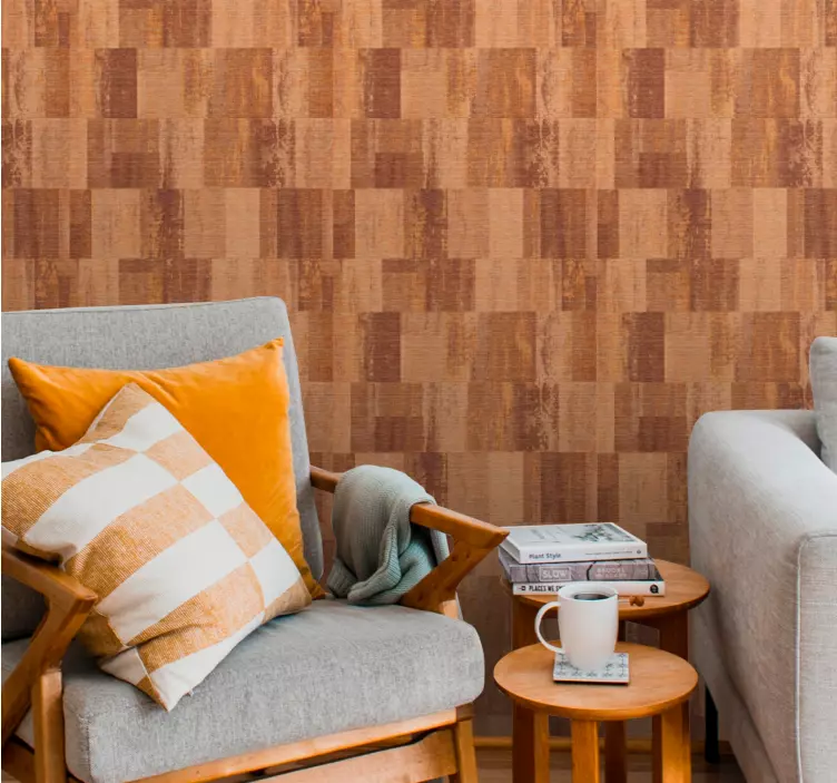 Papier peint marbre surface marron texturée - TenStickers