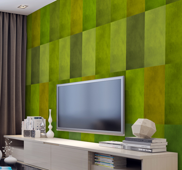 Papier peint moderne avec des carrés - TenStickers