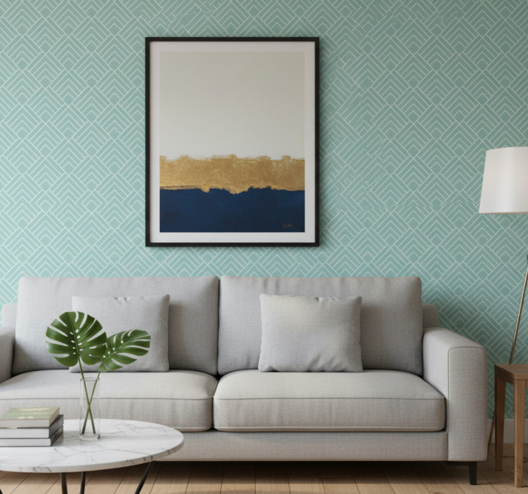 Papier peint moderne style motif géométrique - TenStickers