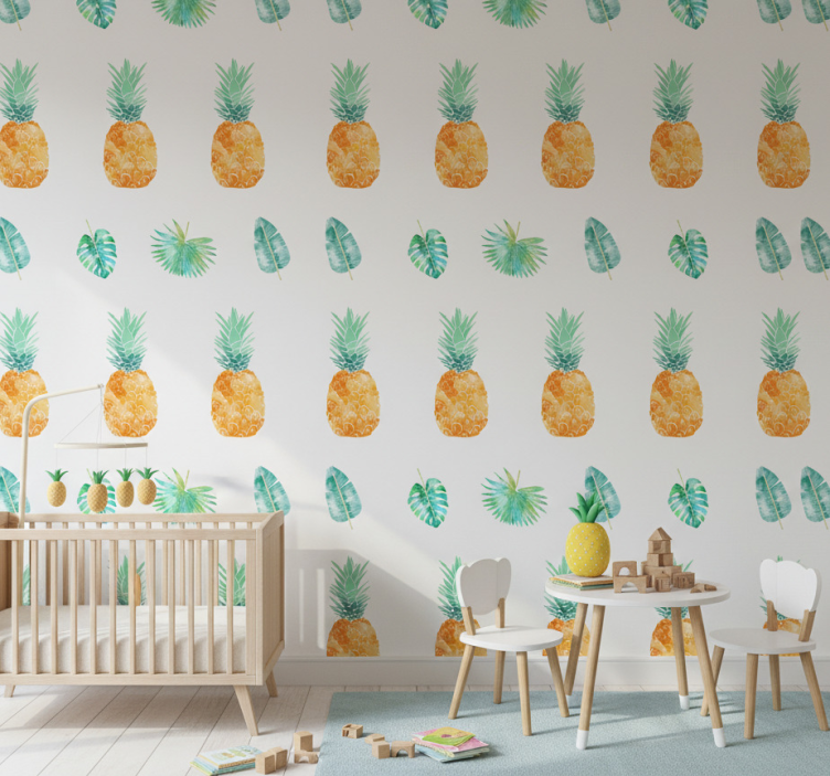 Papier peint nature concept ananas - TenStickers