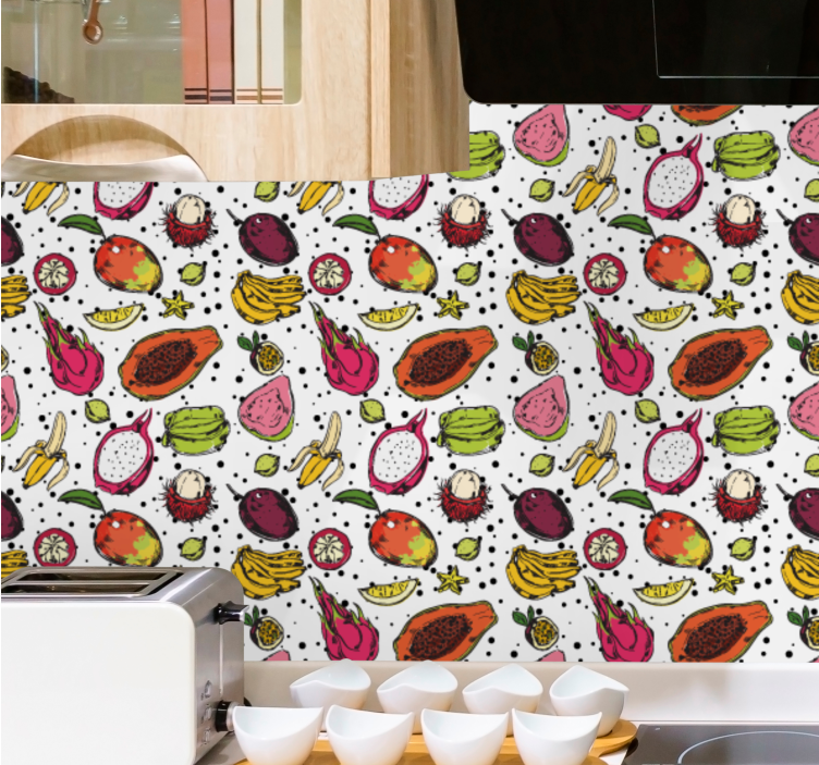 Papier peint nature délice aux fruits tropicaux - TenStickers