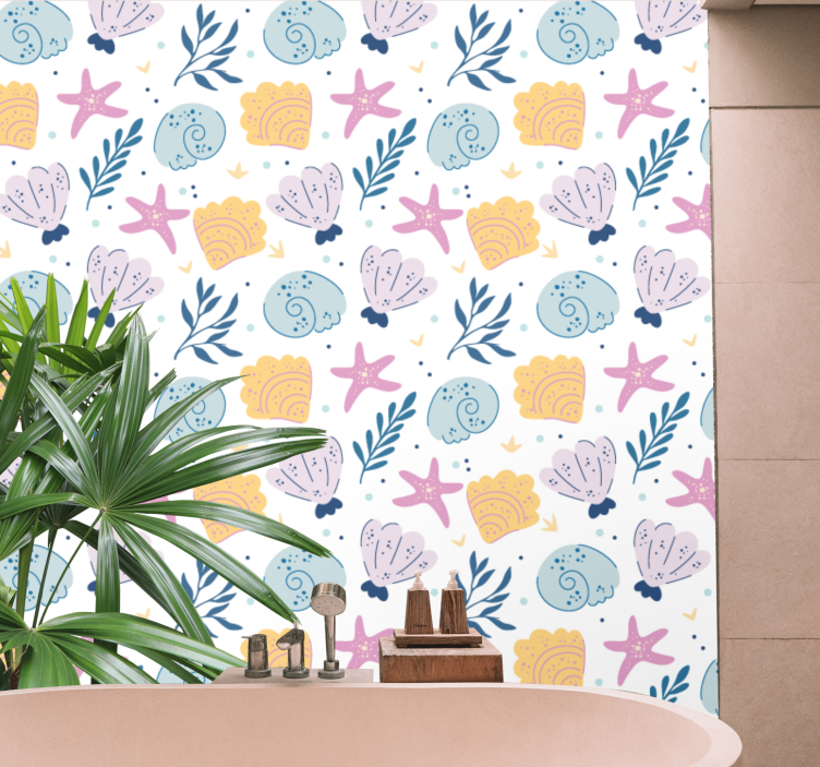 Papier peint nature éléments marins sous-marins - TenStickers