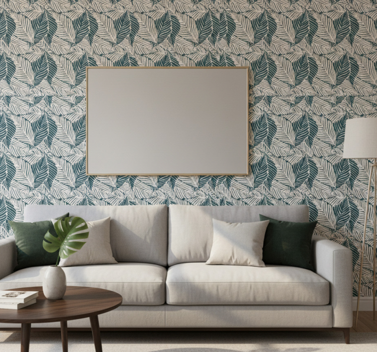 Papier peint nature motifs de feuilles luxuriantes - TenStickers