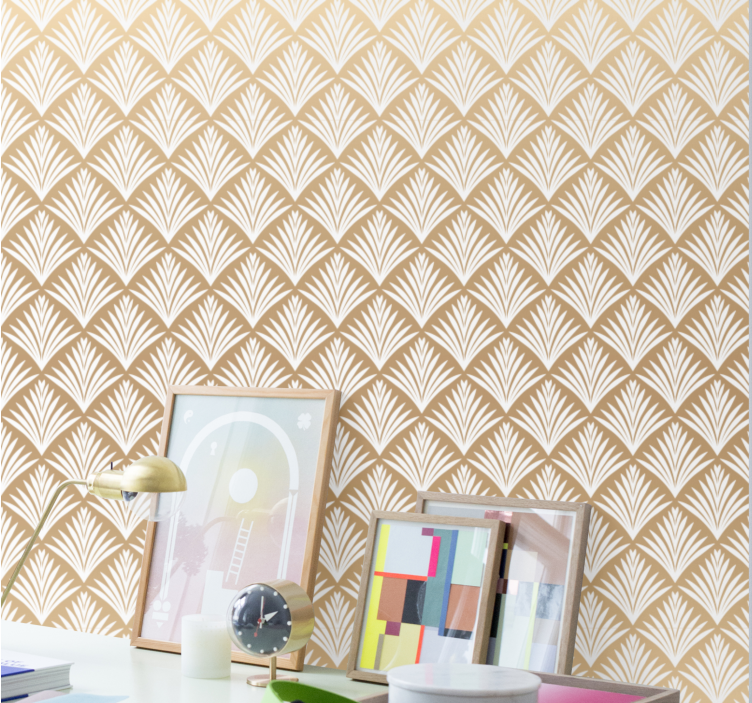 Papier peint ornemental élégant détail arqué - TenStickers