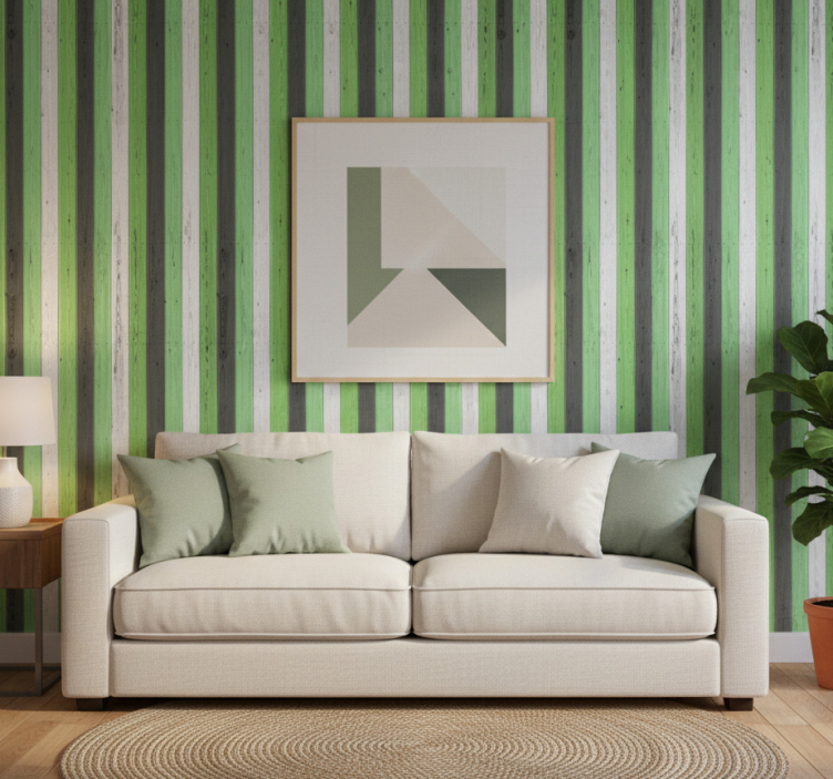 Papier peint ornemental textures bois de couleurs variées - TenStickers