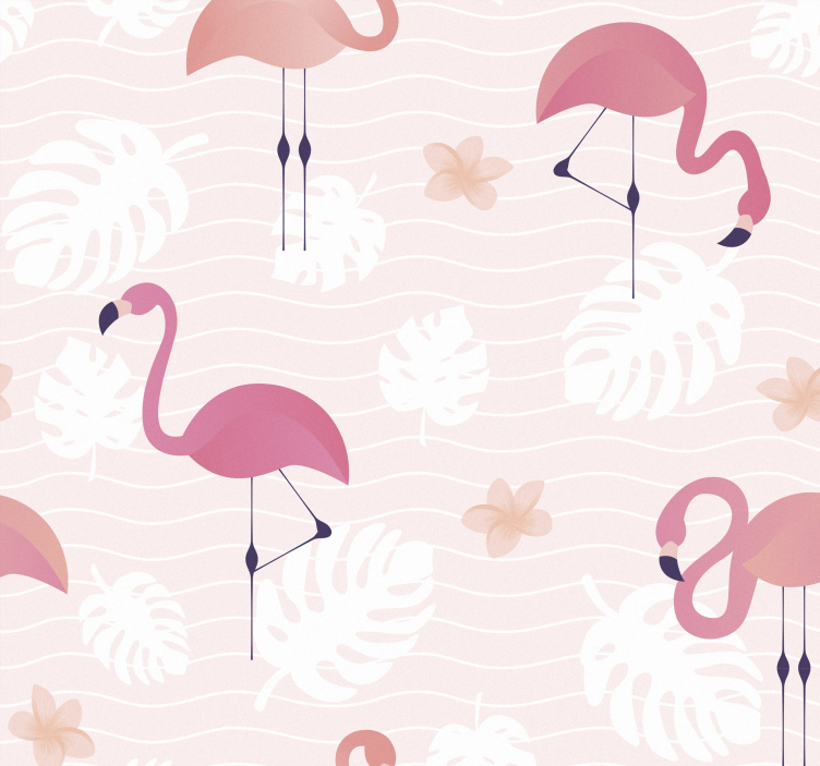 Papier peint animaux flamants roses - TenStickers