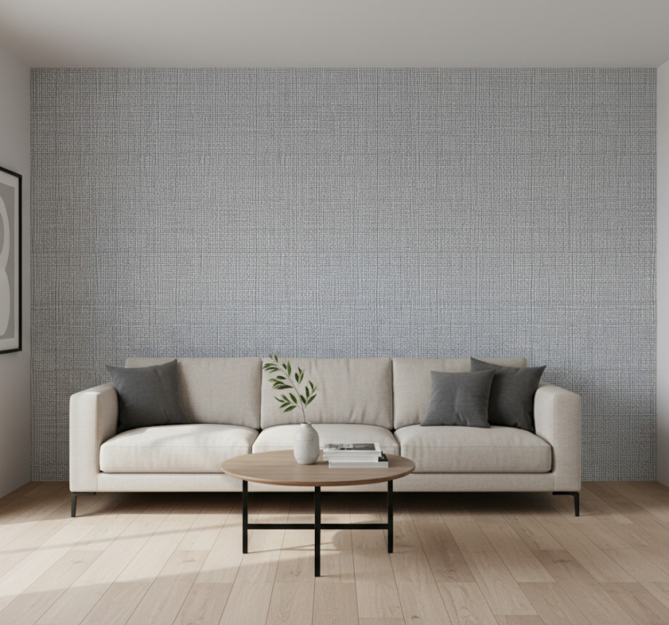 Papier peint salon maillage ardoise dessiné à la main - TenStickers