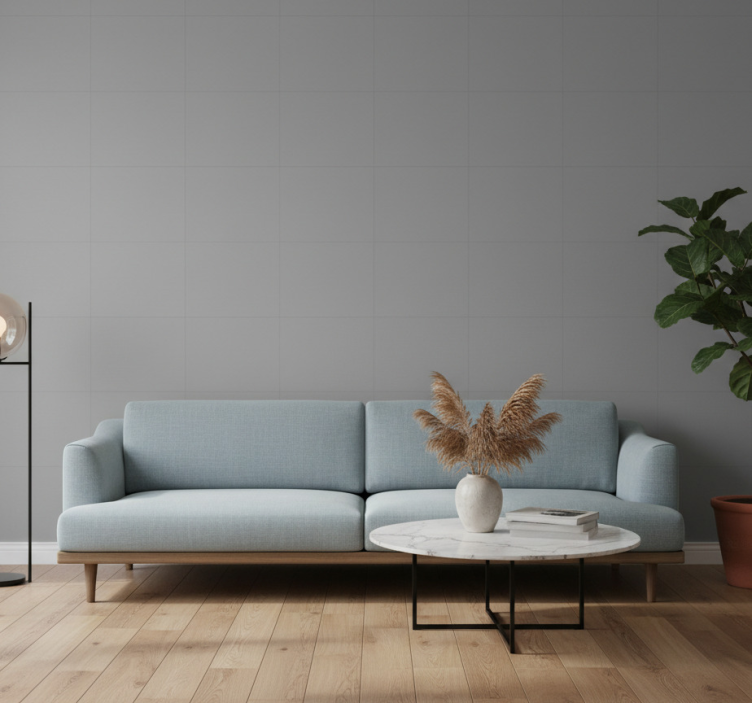 Papier peint salon motif gris - TenStickers